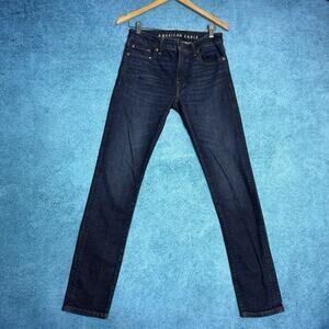 American Eagle Jeans Mens 29x34 Blue Flex Slim Fits 30x32.5